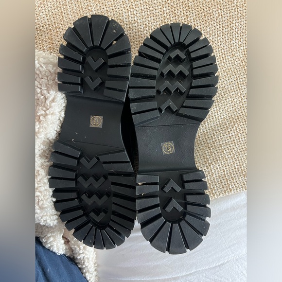 Steve Madden Lando Black Leather Loafers Size 7.5 - Picture 5 of 6